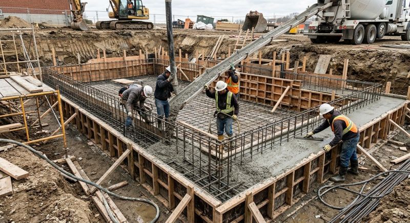Basement Concrete Installation in Marina, CA