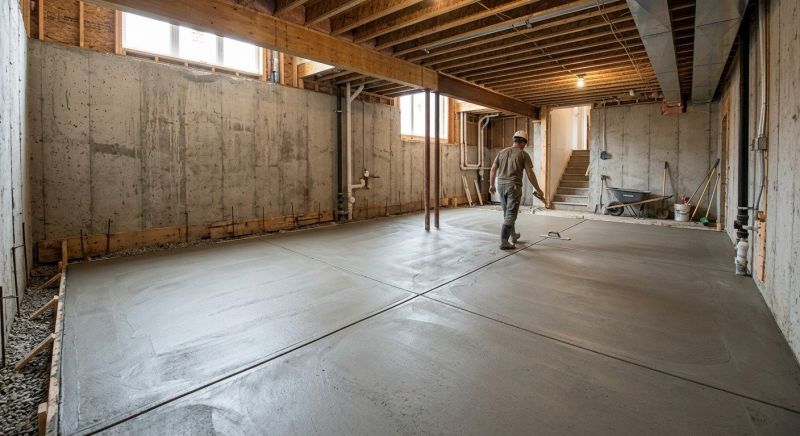 Basement Slab Installation in Santa Cruz County, CA