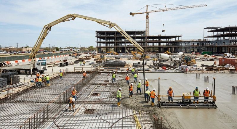 Commercial Slab Construction in Gilroy, CA