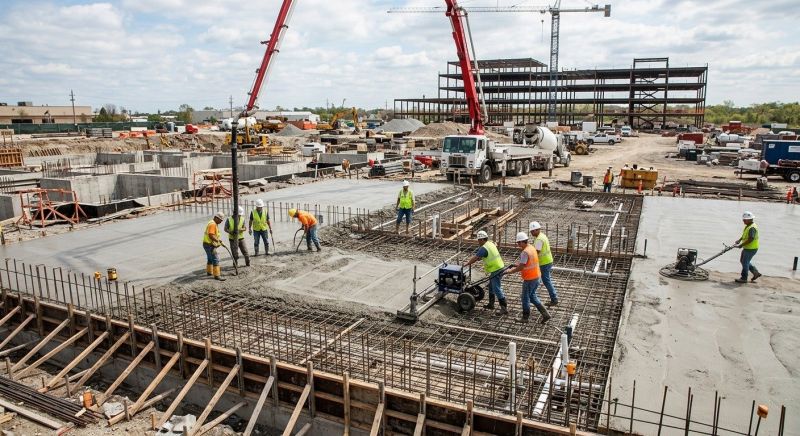 Commercial Slab Installation in Seaside, CA