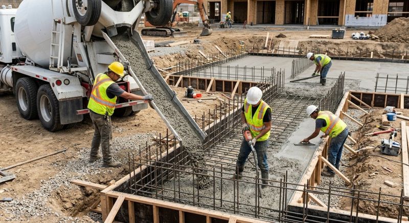 Foundation Wall Pouring in Monterey, CA